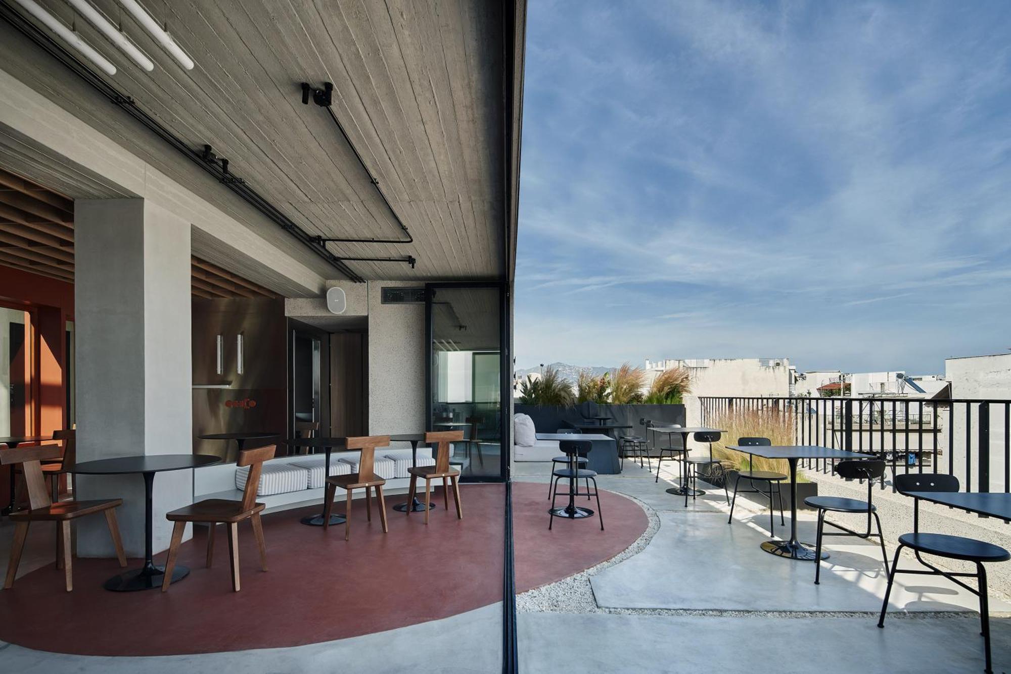 The Newel Psychiko Otel Atina Dış mekan fotoğraf The rooftop of the building
