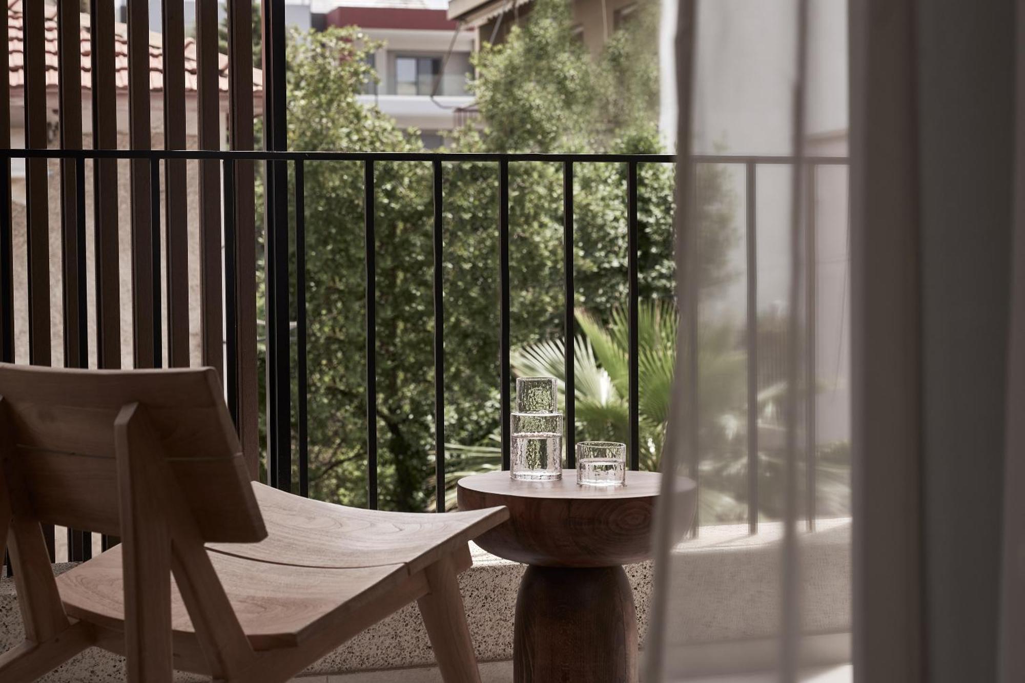 The Newel Psychiko Otel Atina Dış mekan fotoğraf 3D rendering of a balcony